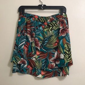 NWOT Loft Outlet tropical skirt